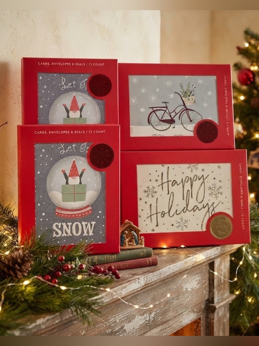 New 4 boxes Roobee by Mara Mi holiday christmas cards 48 total